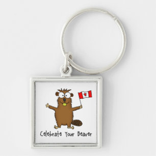 Celebrate Your Beaver Keychain