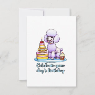 Celebrate your dog birthday thank you card