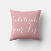Celebrate Your Life Flower of Life Throw Pillow (Back)