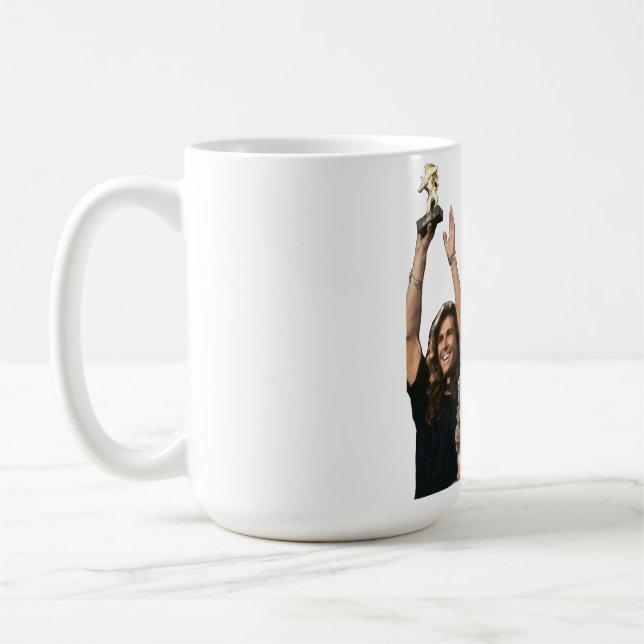 Celebrate your love for the iconic '80s music duo  coffee mug (Left)
