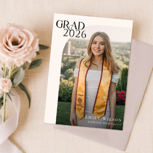 Celebrate your milestone with this modern classic postcard