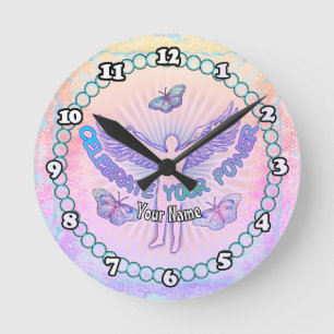 Celebrate Your Power Round Clock