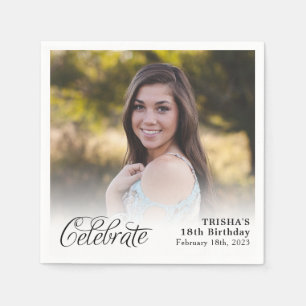 CelebrateFull Photo Personalized Napkin