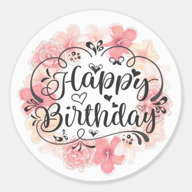 CelebrateInk: Personalized Birthday Stickers (Front)