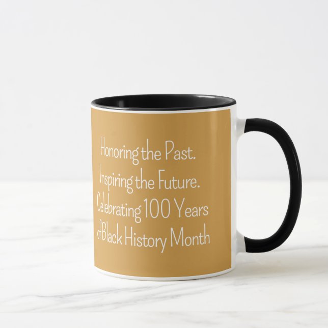Celebrating 100 Years Custom Typography Mug (Right)