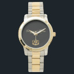 Celebrating 12th Anniversary. Customizable. Watch<br><div class="desc">Designed by Raftel / Freepik

Available here:
http://www.zazzle.com/produkto</div>