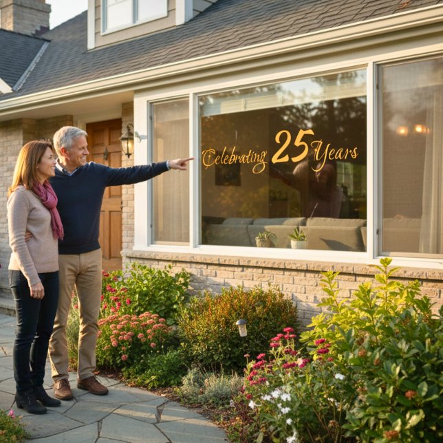 Celebrating 25 Years Window Cling (Celebrating 25 Years Window Cling)