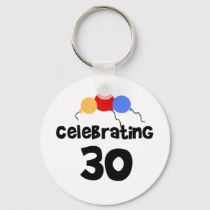 Celebrating 30 keychain