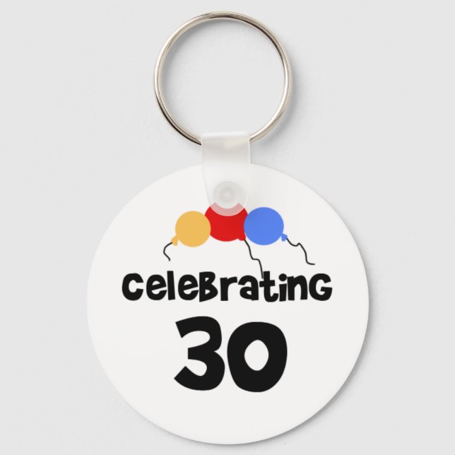 Celebrating 30 keychain (Front)