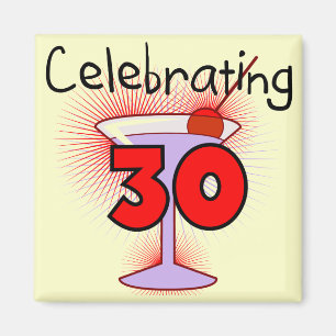 Celebrating 30 Tshirts and Gifts Magnet