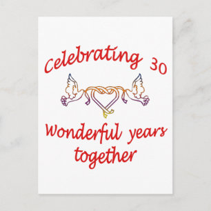 CELEBRATING 30 YEARS POSTCARD