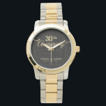 Celebrating 30th Anniversary. Customizable. Watch<br><div class="desc">Designed by Freepik

Available here:
http://www.zazzle.com/produkto</div>
