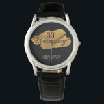 Celebrating 30th Anniversary. Gold Paint. Watch<br><div class="desc">Designed by Freepik

Available here:
http://www.zazzle.com/produkto</div>