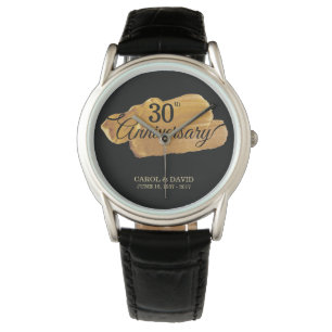 Celebrating 30th Anniversary. Gold Paint. Watch