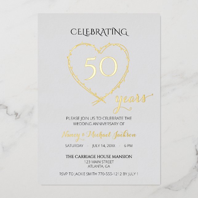 Celebrating 50 Years Anniversary Photo (Front)