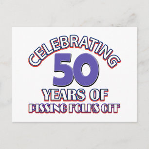 Celebrating 50 years of raising hell postcard