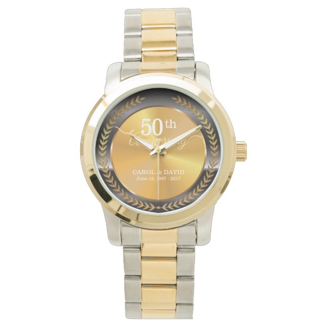 Celebrating 50th Anniversary. Customizable. Watch (Front)