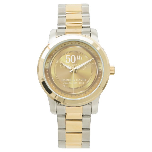 Celebrating 50th Anniversary. Customizable. Watch (Front)