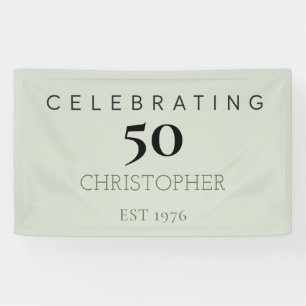 Celebrating 50th Birthday Banner