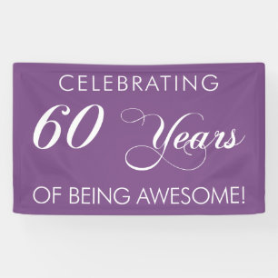 Celebrating 60 Years Of Being Awesome Banner