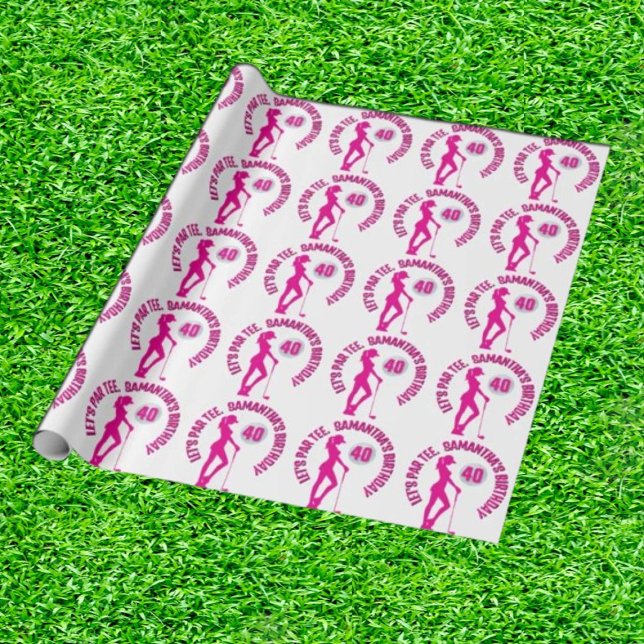 Celebrating a Special Birthday Pink lady Wrapping Paper (Wrap your wishes in pink perfection!)