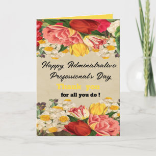  Celebrating Administrative Professionals 2025 Thank You Card