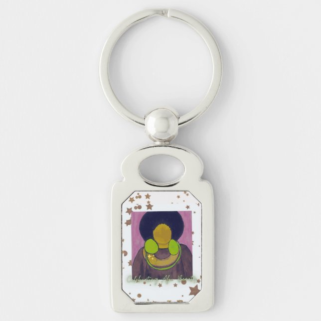 Celebrating Afro Beauty Keychain (Front)