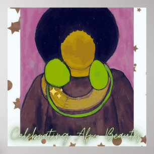 Celebrating Afro Beauty Poster