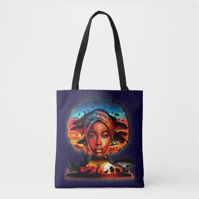 Celebrating Amazing African Beauty Tote Bag (Front)