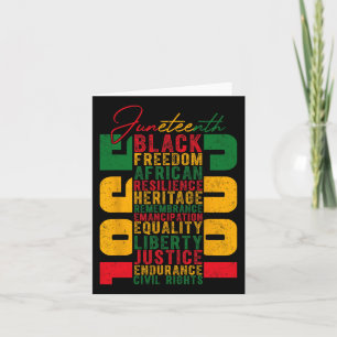 Celebrating Black Freedom 1865 Independence Day Card