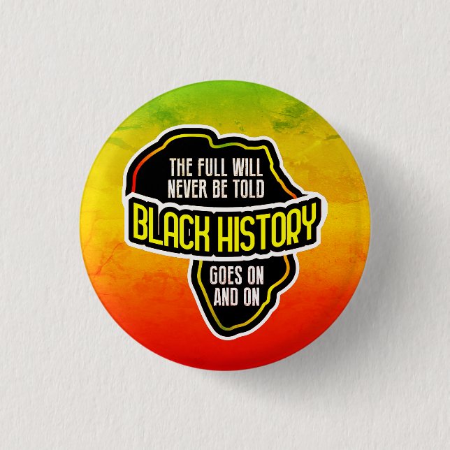 Celebrating BLACK History 1 Inch Round Button (Front)