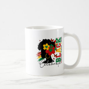 Celebrating Black History Culture Excellence Afro Coffee Mug