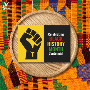 Celebrating Black History Month Centennial Holiday Card