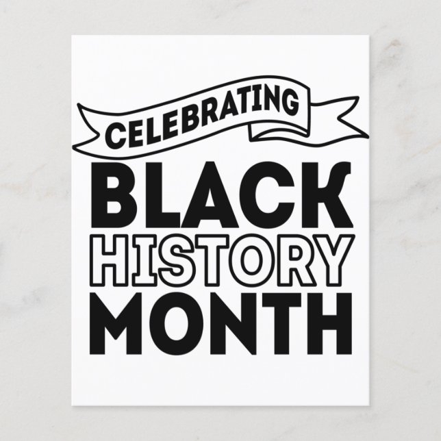 Celebrating Black History Month Flyer (Front)