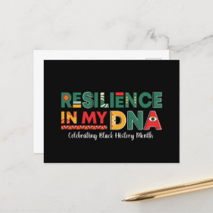 Celebrating Black History Month Heritage Postcard