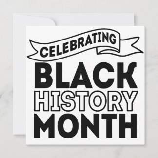 Celebrating Black History Month Invitation