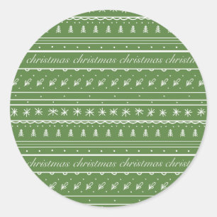 Celebrating Christmas Classic Round Sticker