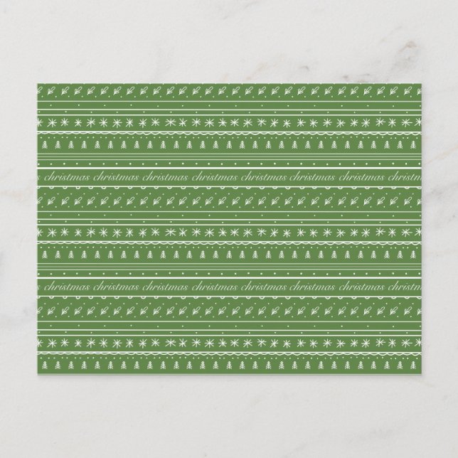 Celebrating Christmas Holiday Postcard (Front)