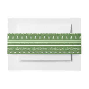 Celebrating Christmas Invitation Belly Band