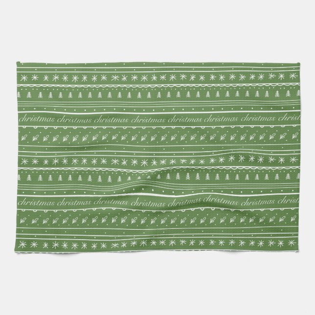 Celebrating Christmas Kitchen Towel (Horizontal)