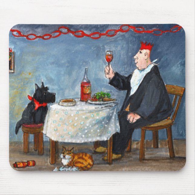 Celebrating Christmas. Mouse Pad (Front)