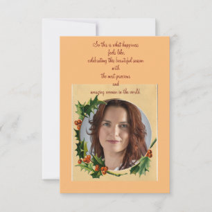 celebrating Christmas with Girlfriend Card