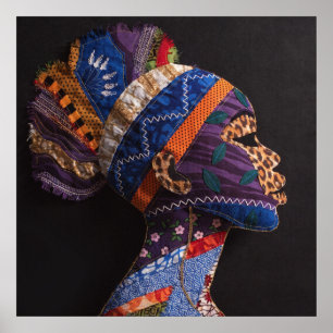 Celebrating Colorful Black Women Poster