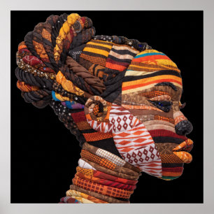 Celebrating Colorful Black Women Poster