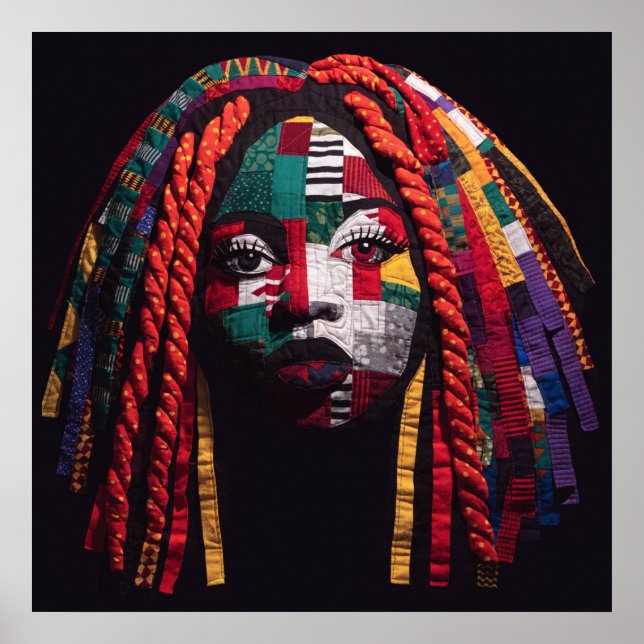 Celebrating Colorful Black Women Poster (Devant)