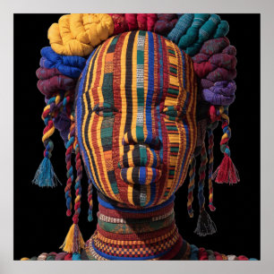 Celebrating Colorful Black Women Poster