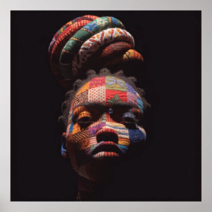 Celebrating Colorful Black Women Poster