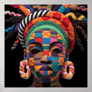 Celebrating Colorful Black Women Poster