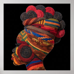 Celebrating Colorful Black Women Poster