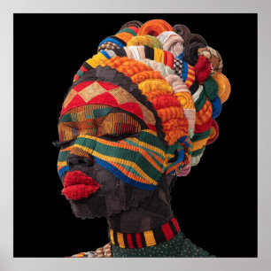 Celebrating Colorful Black Women Poster